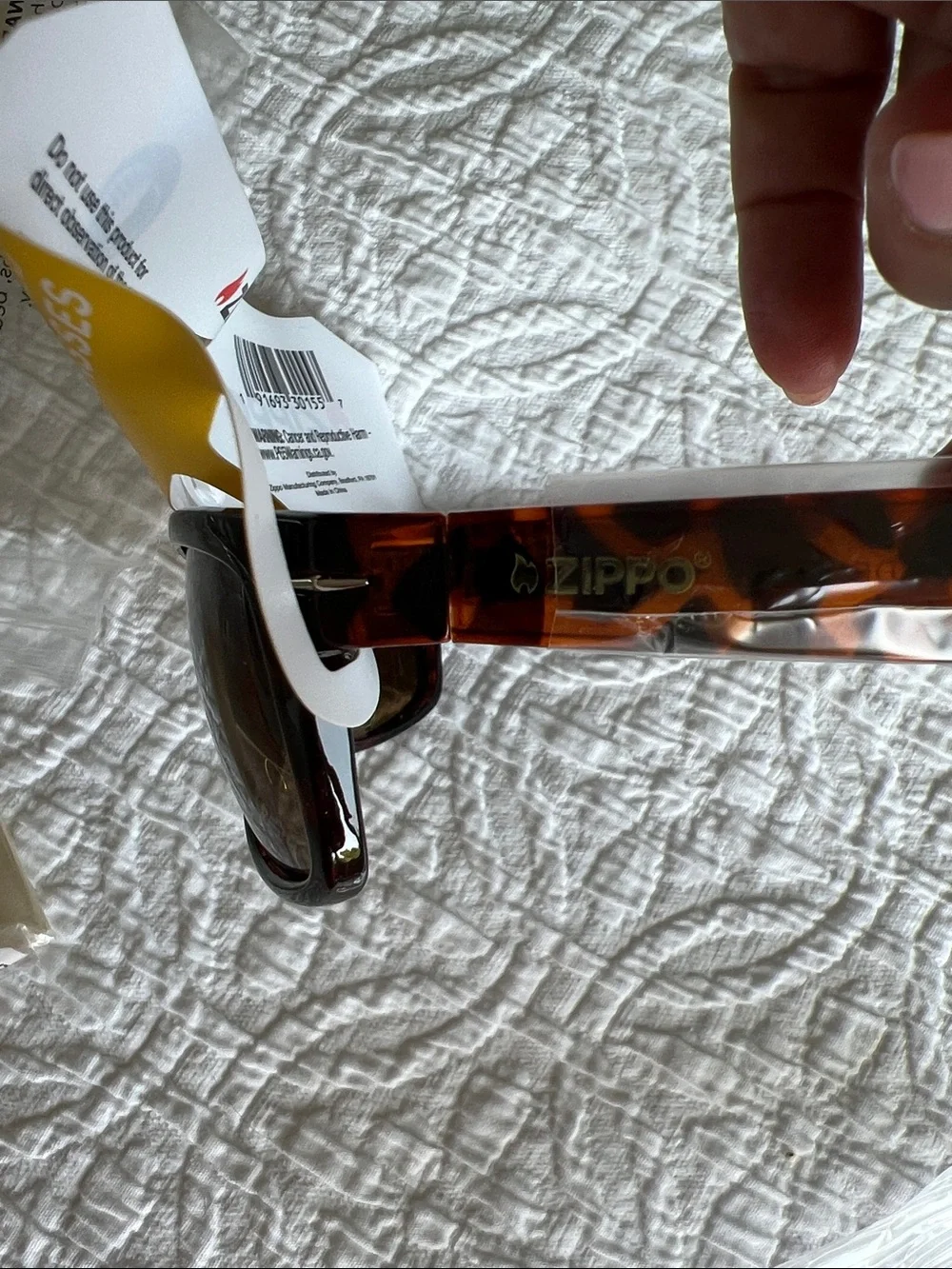 Zippo Angular Polarized Tortoiseshell Sunglasses - Brown Lenses